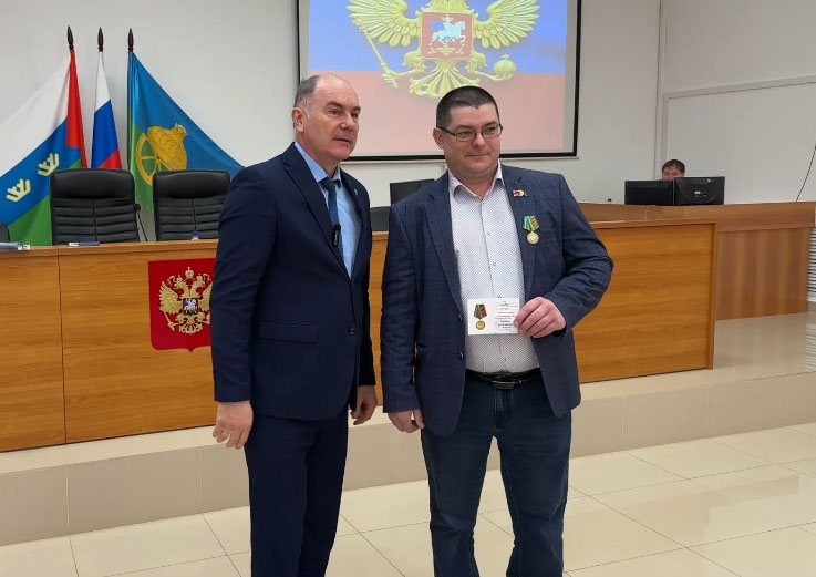 Первый секретарь Голышмановского райкома КПРФ Николай Эрис награждён медалью «За содействие СВО»